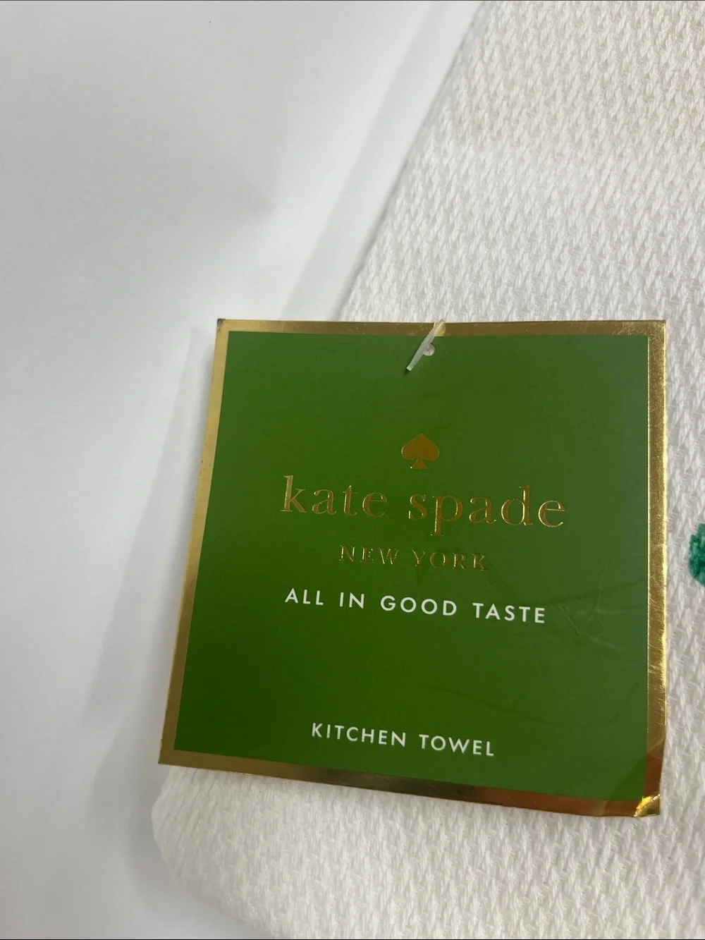 kate spade set of 2 White Tea Towels - Take The Cake